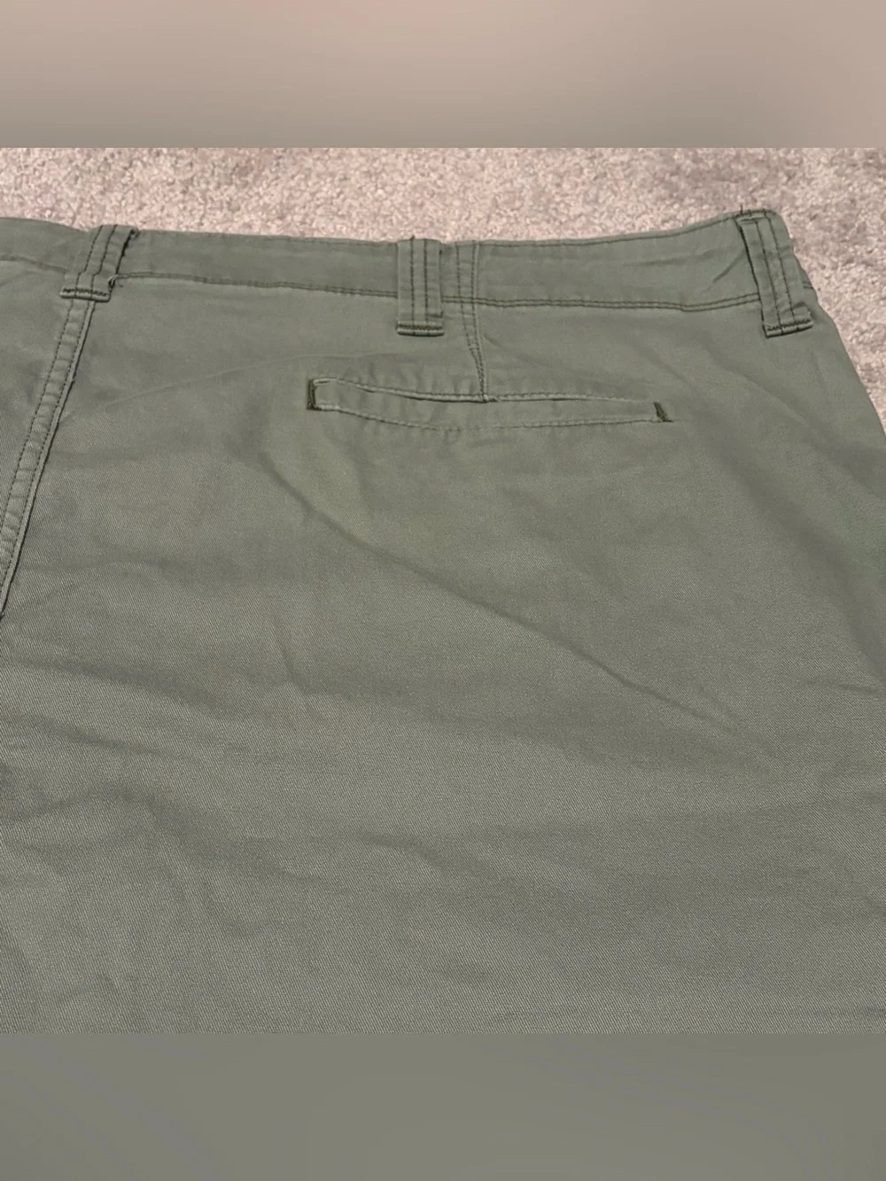 Wrangler Authentic Cargo Shorts Men's Size 48 Green Flat Front Outdoors (48x10)